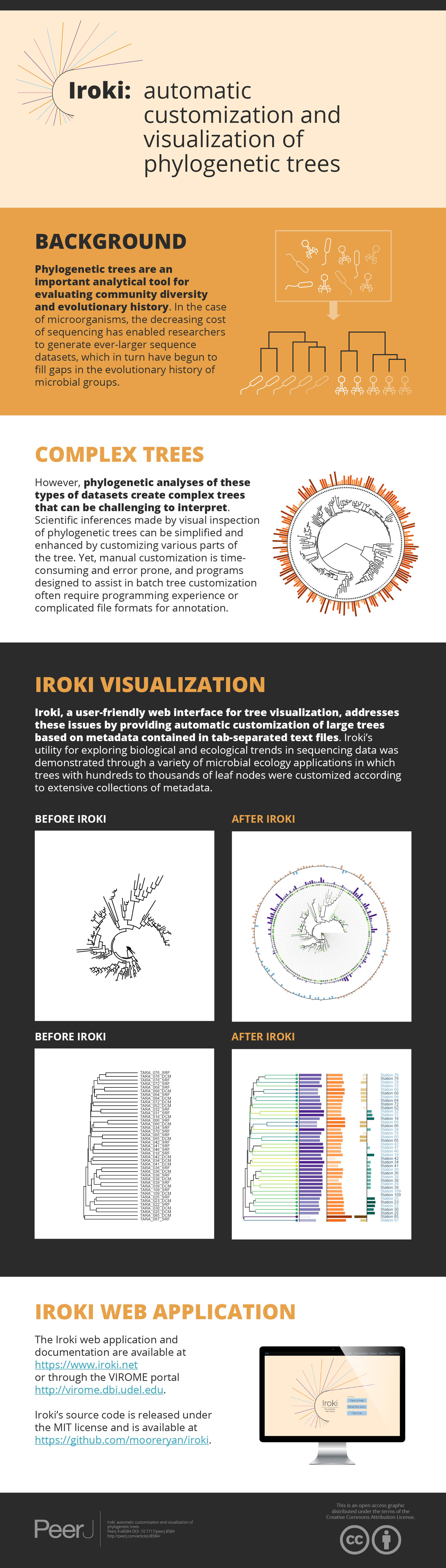 Iroki Automatic Customization And Visualization Of Phylogenetic Trees Peerj