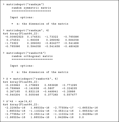 Matrix Depot: an extensible test matrix collection for Julia [PeerJ]